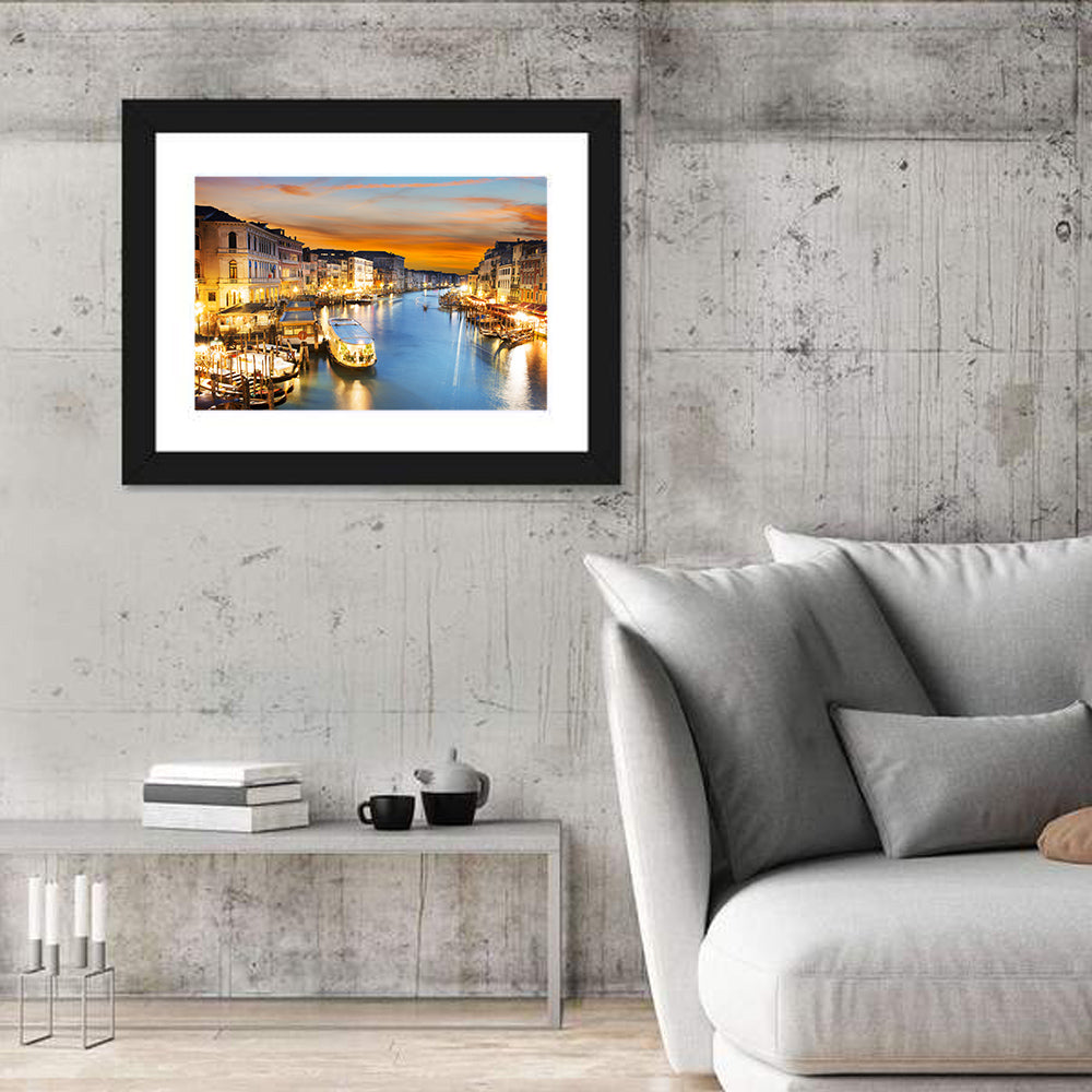 Venice Grand Canal at Dusk Wall Art