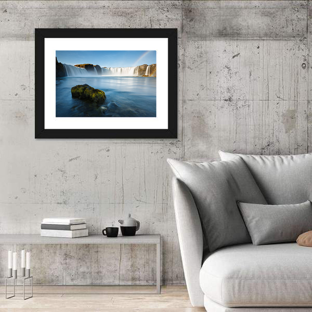 Goðafoss Waterfall, Mývatn Wall Art in a room, landscape