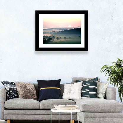 Czech Morning Fog Landscape Wall Art