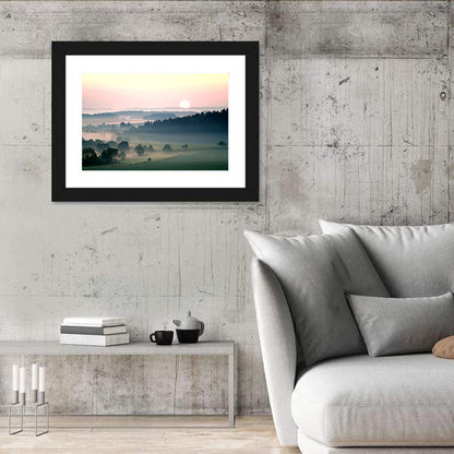 Czech Morning Fog Landscape Wall Art