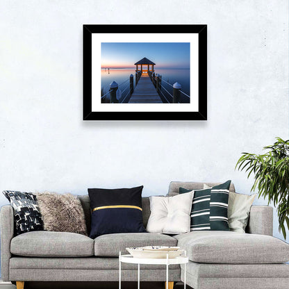 Pamlico Sound Twilight Gazebo Wall Art