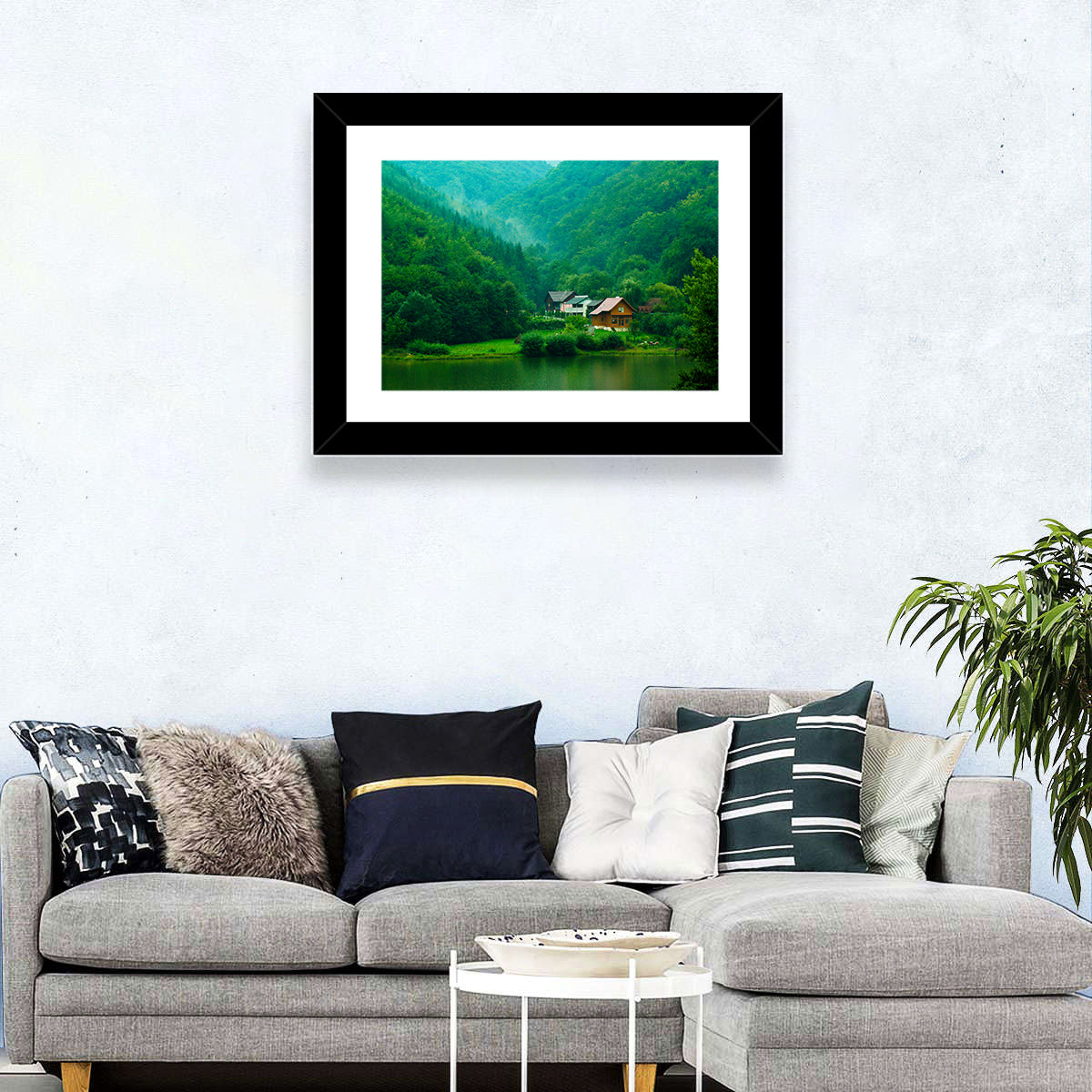 Mist Over Lake Tarnita Wall Art