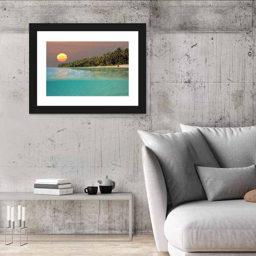 Split-level Caribbean Sunset Wall Art