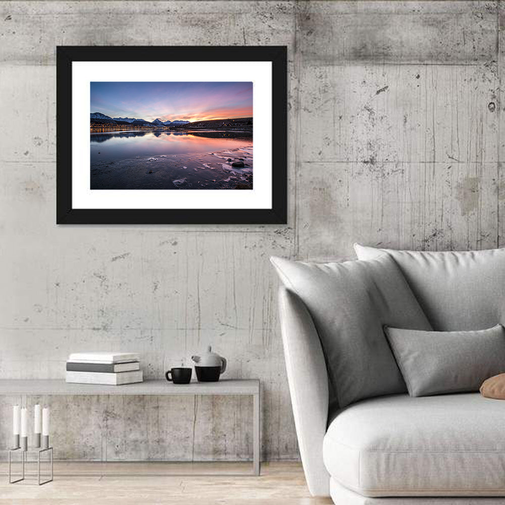 Ushuaia Twilight Reflection Wall Art