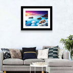Rocky Beach Sunset Wall Art