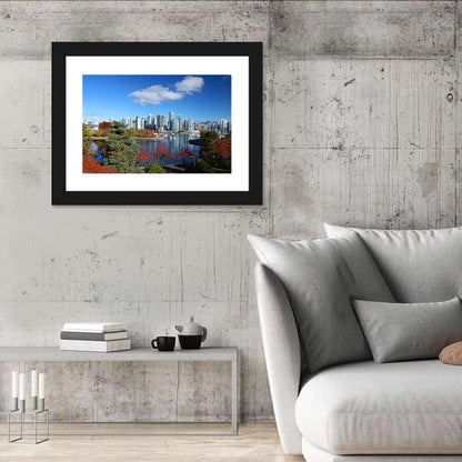 Vancouver Autumn Skyline Wall Art
