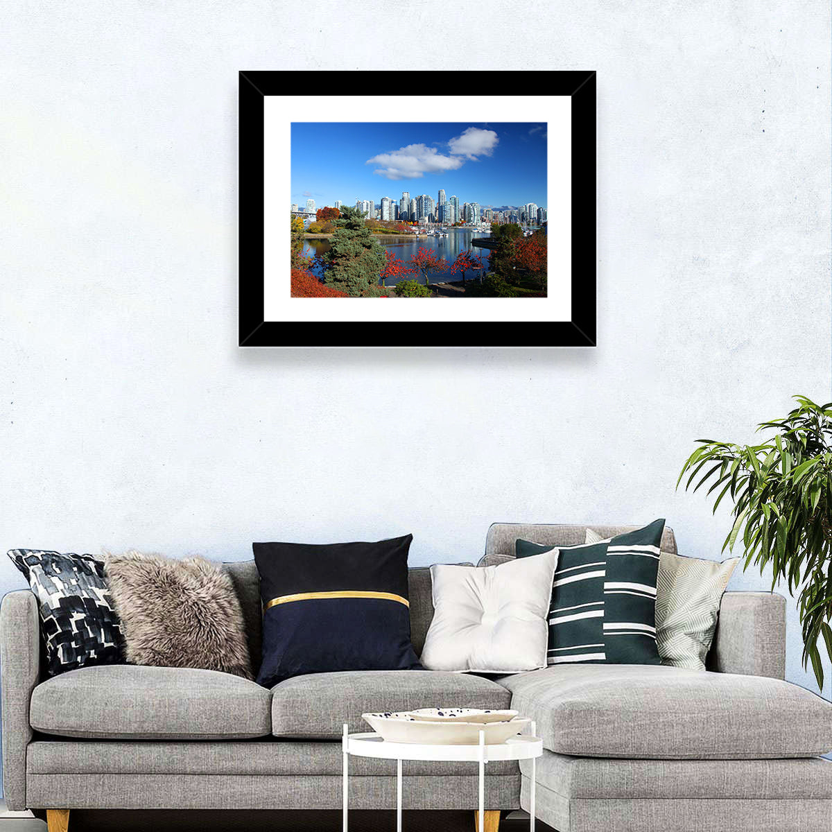 Vancouver Autumn Skyline Wall Art
