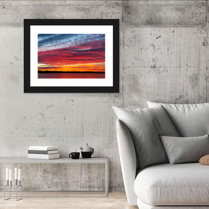 Lake Ijssel Dusk Reflection Wall Art
