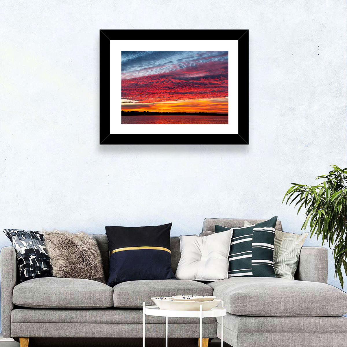 Lake Ijssel Dusk Reflection Wall Art