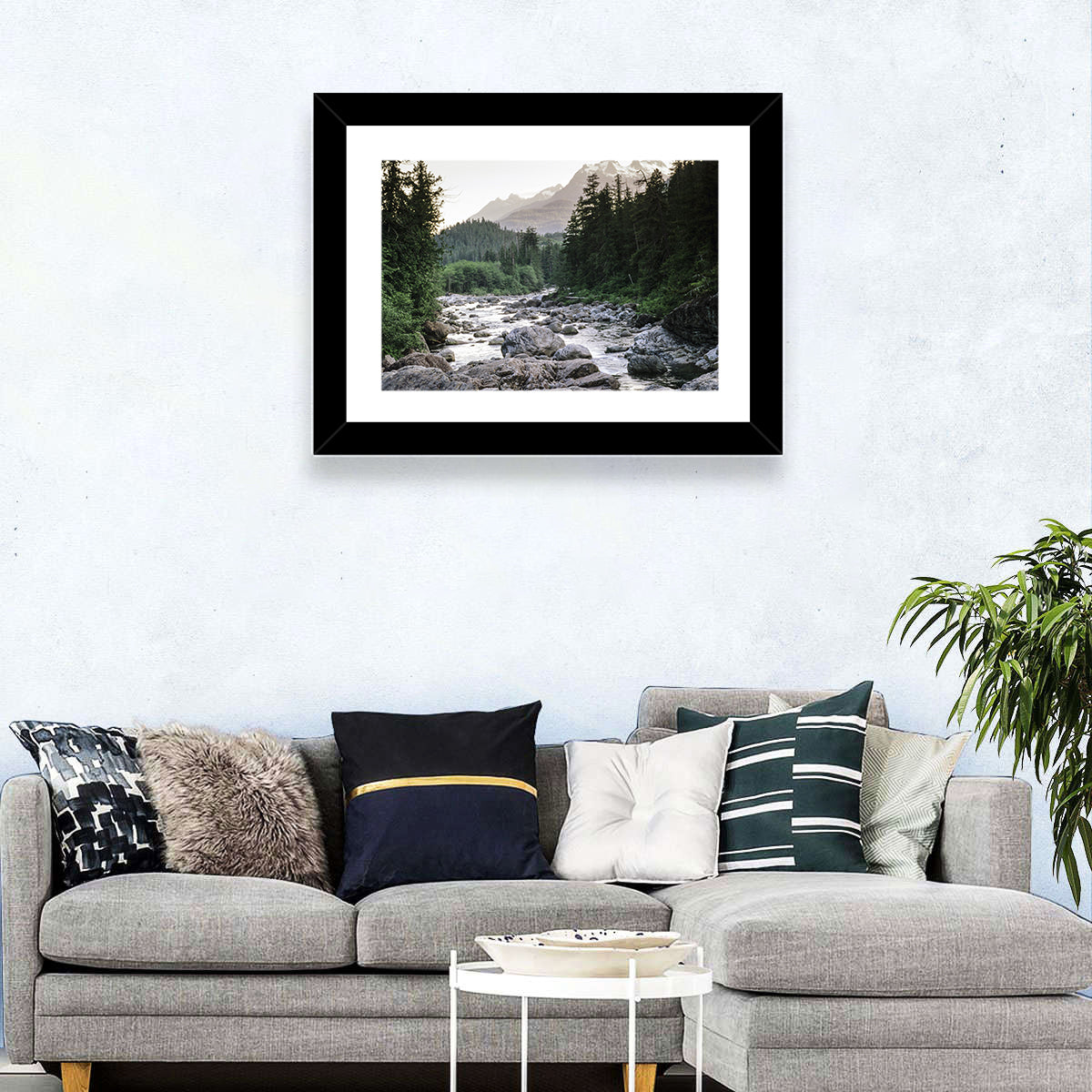 Snake River Mountain View Wall Art