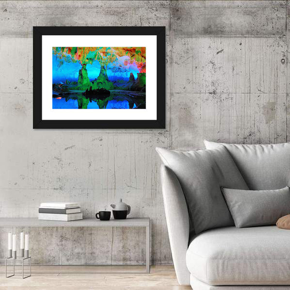Guilin Led Lit Cave Reflection Wall Art