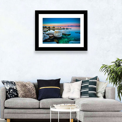Lake Tahoe Sunset Boulders Wall Art