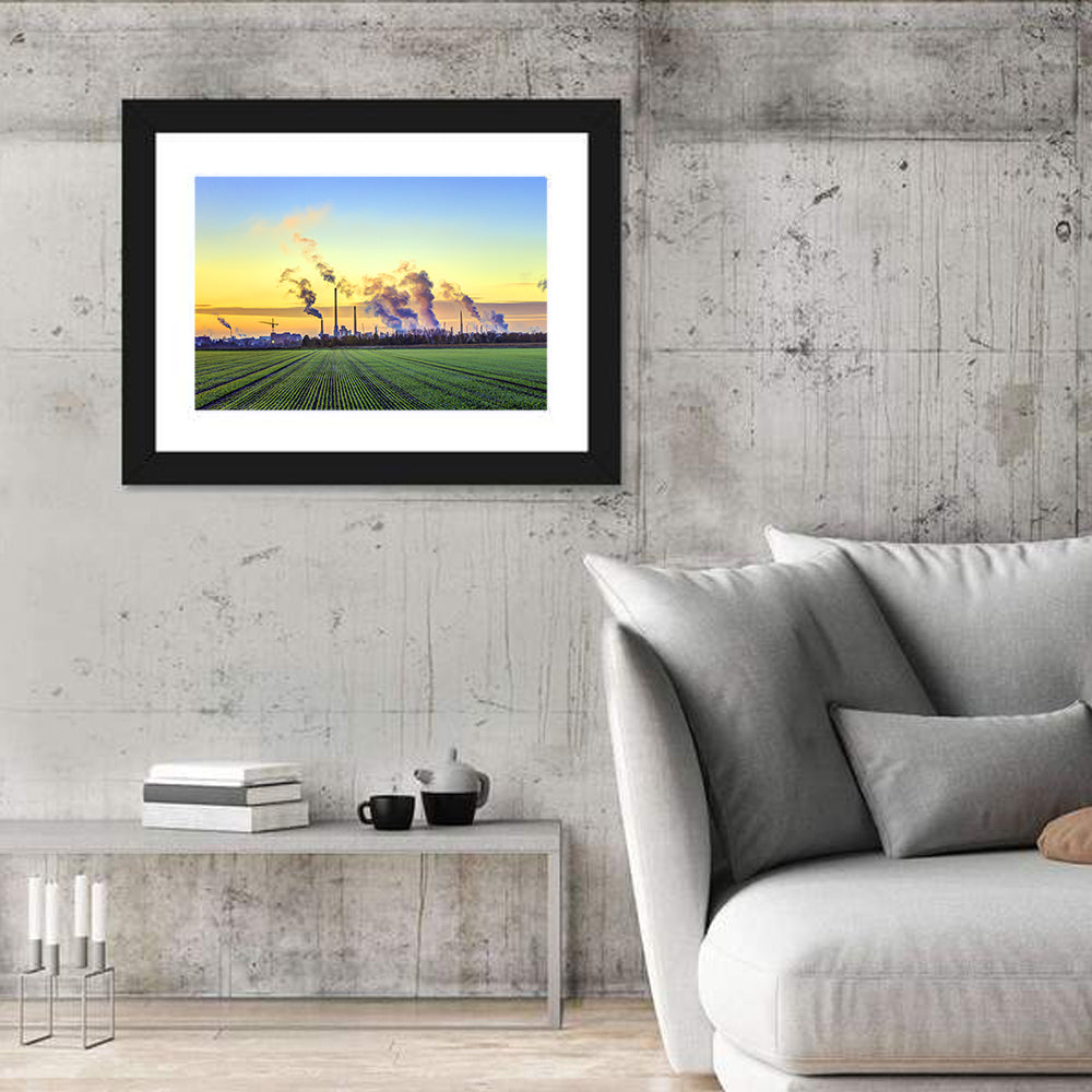 Frankfurt Industrial Edge Wall Art in a room, landscape