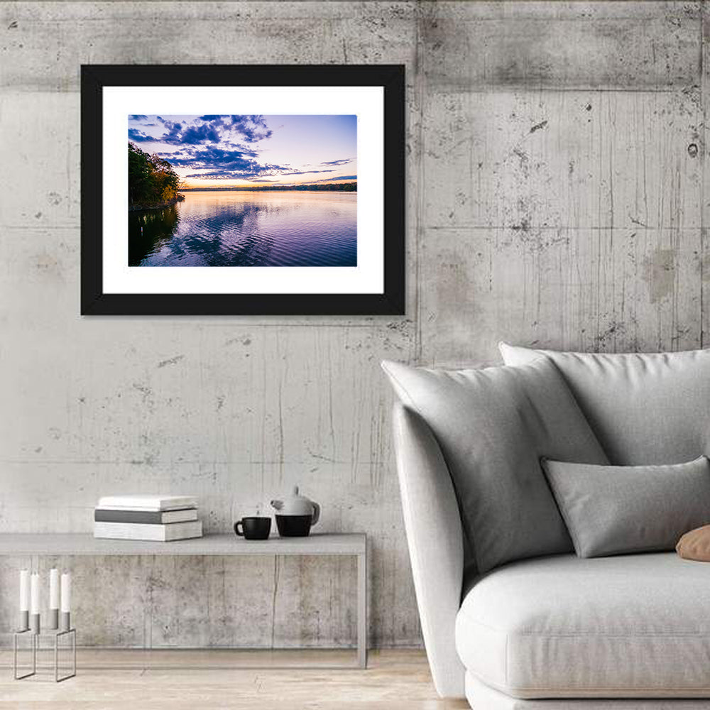 Lake Wylie Sunset Reflection Wall Art