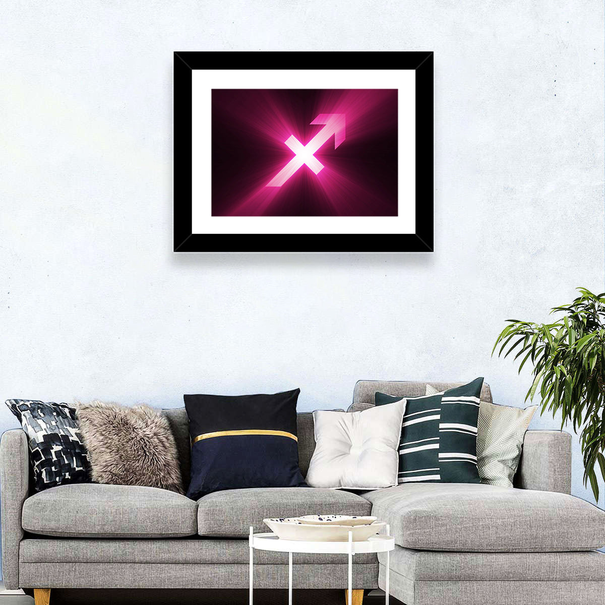 Cosmic Sagittarius Symbol Wall Art
