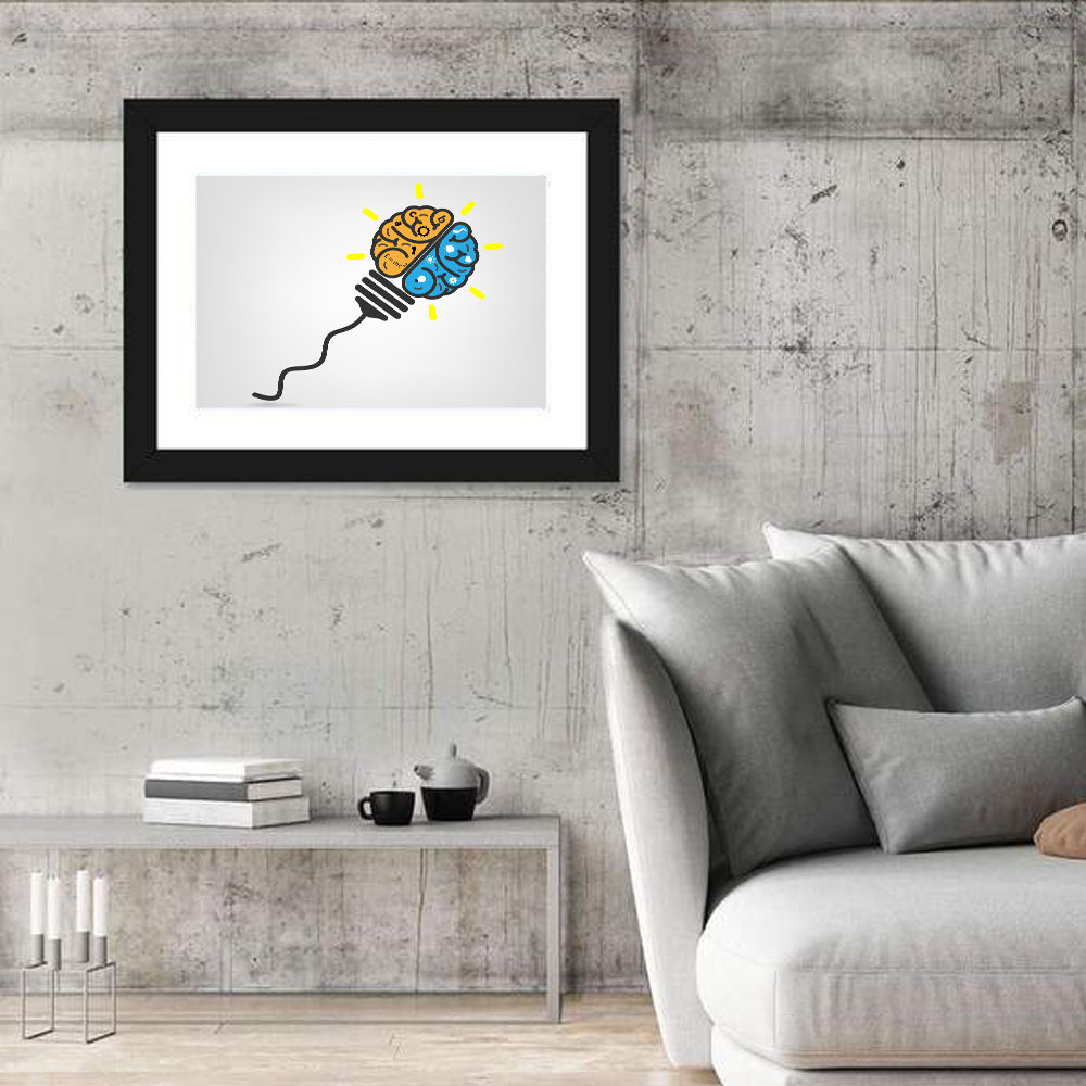 Think Out of the Box Wall Art in a room, landscape