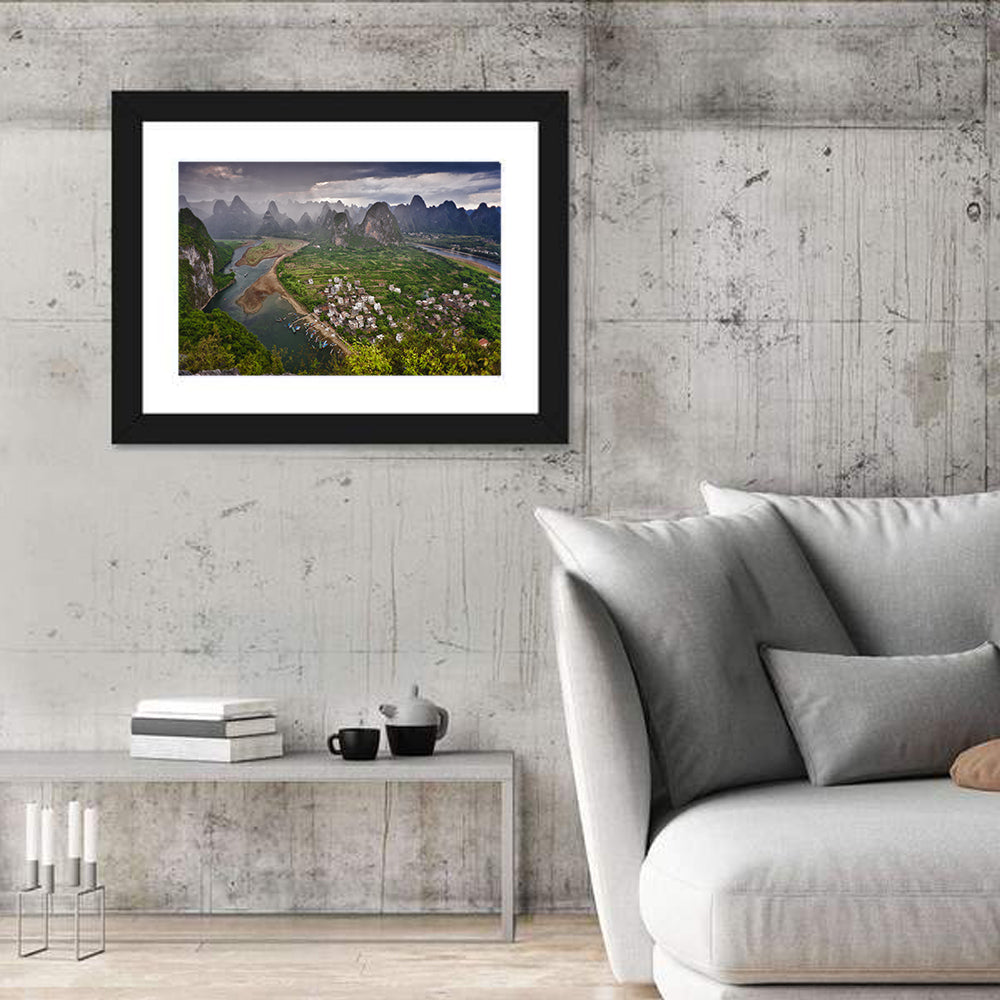 Laozhai Hill Karst Panorama Wall Art in a room, landscape