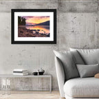 Lake Mcdonald Sunset Reflection Wall Art