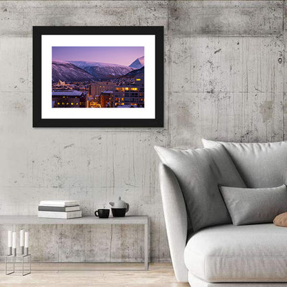 Tromsø Twilight Cityscape Wall Art