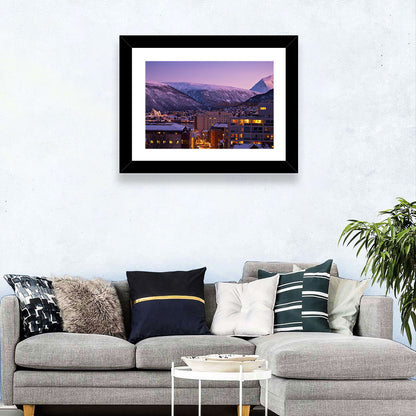 Tromsø Twilight Cityscape Wall Art