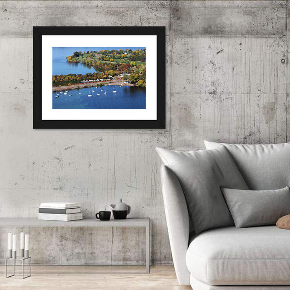 Lake Wissota Aerial Wall Art