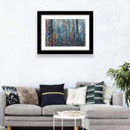 Golden Hour Winter Pine Forest Wall Art
