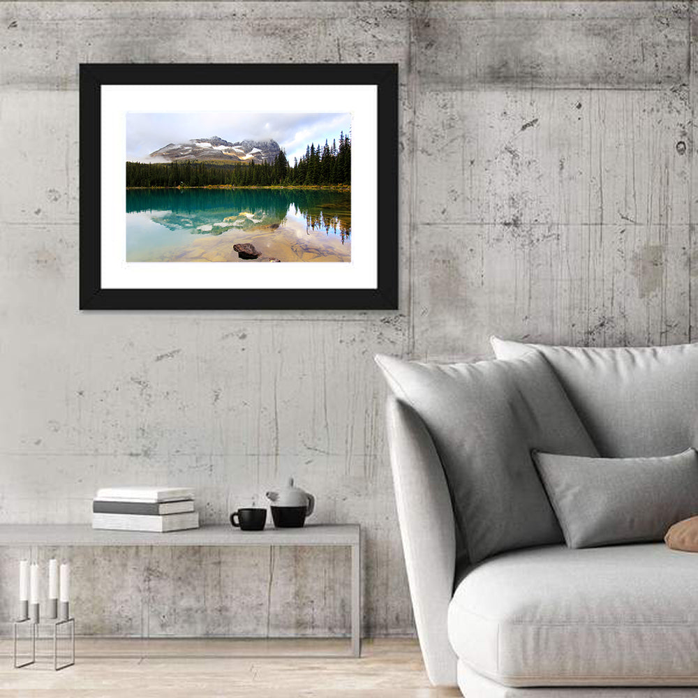 Lake O Hara Mountain Reflection Wall Art