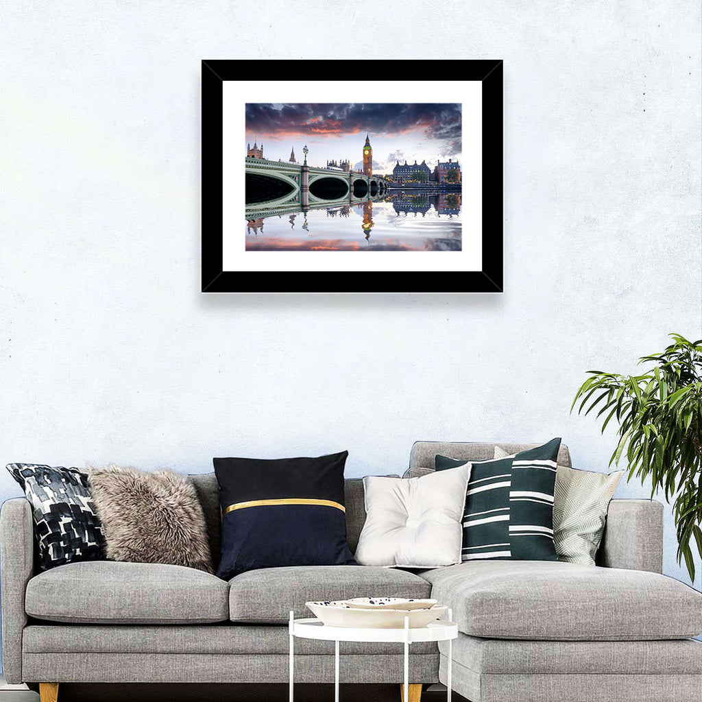 Westminster Bridge at Dusk Wall Art