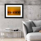 Lake Pontchartrain Causeway Sunset Wall Art