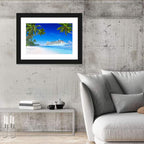 Tropical Beach Cruise Ship Shoreline Wall Art