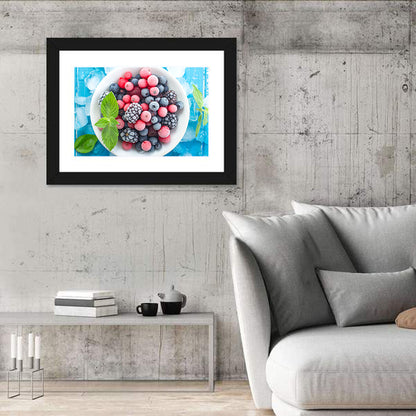 Frozen Berry Bowl Wall Art