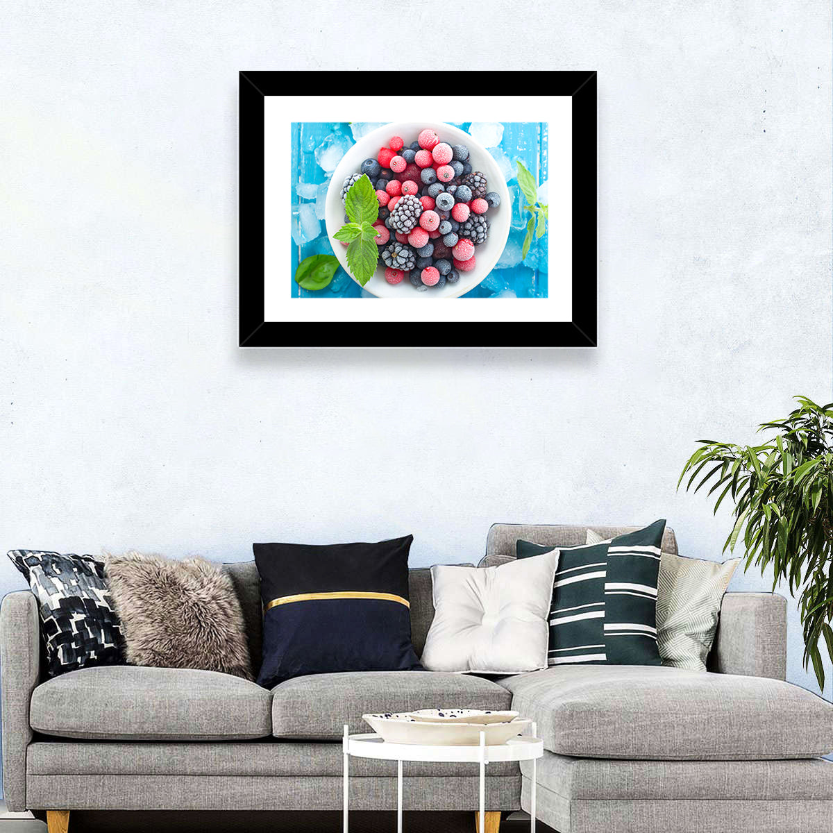 Frozen Berry Bowl Wall Art