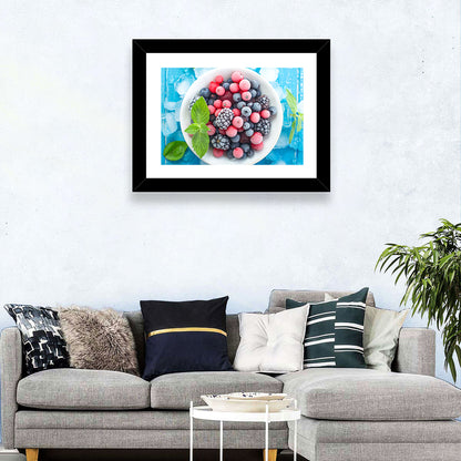 Frozen Berry Bowl Wall Art