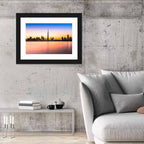 Dubai Skyline at Dusk Wall Art