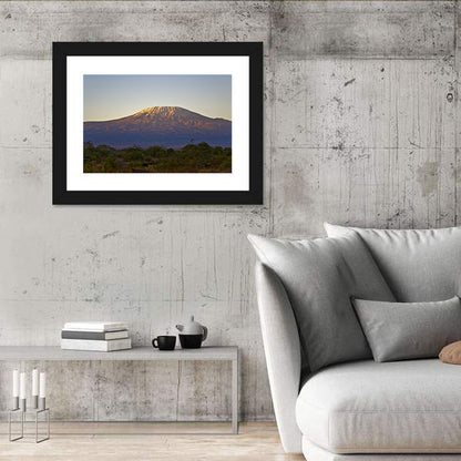 Mount Kilimanjaro Sunset Wall Art