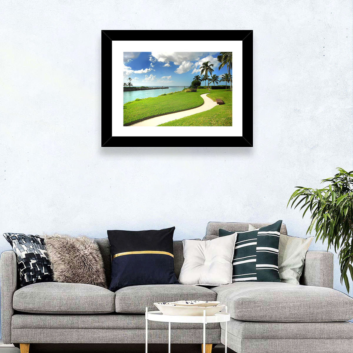 Tropical Coastal Pathway Wall Art