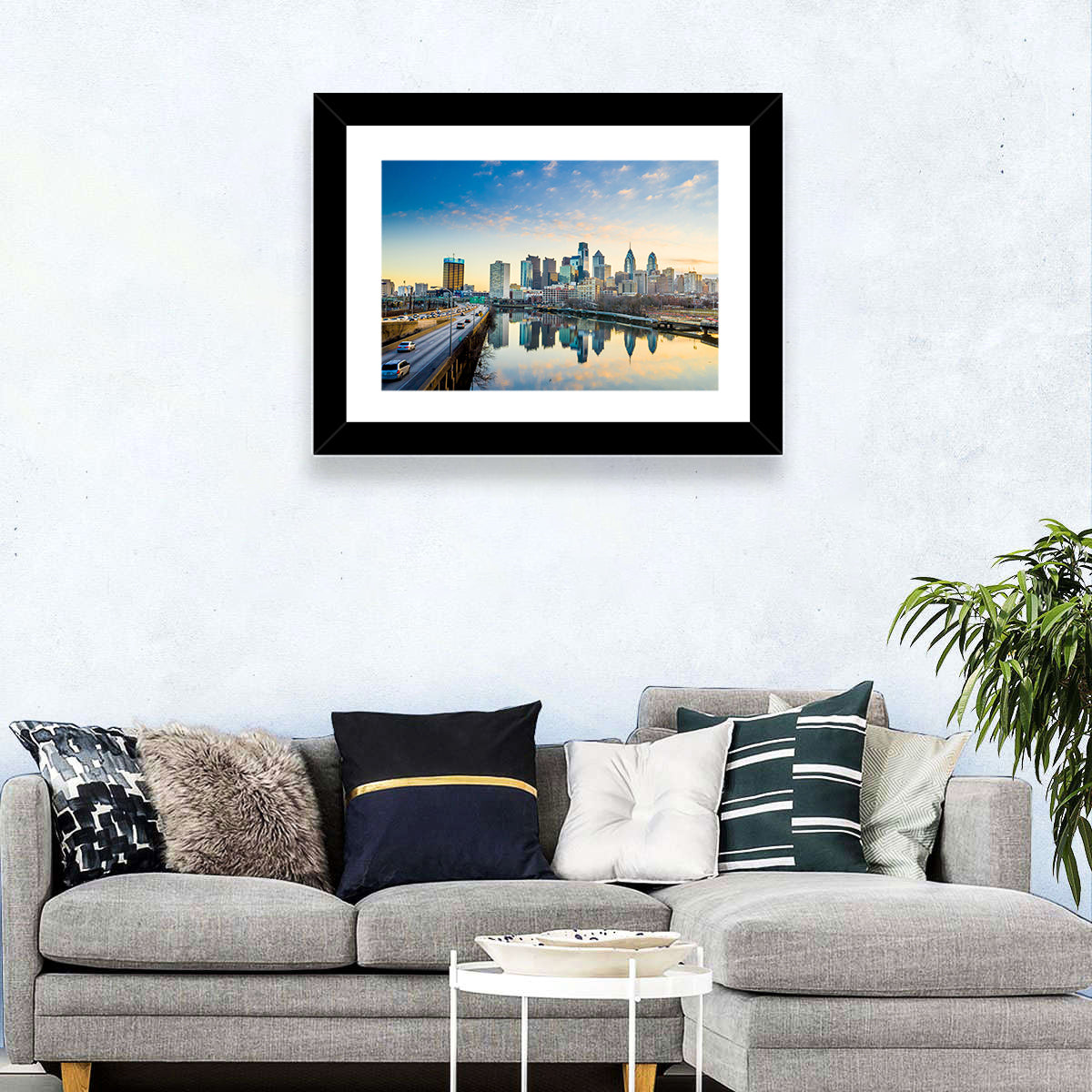 Philadelphia Skyline at Dusk Wall Art