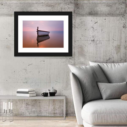 Pastel Boat Reflection Wall Art