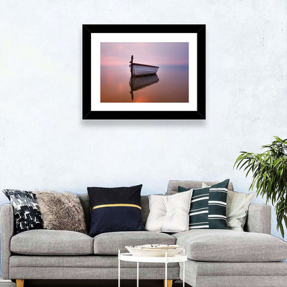 Pastel Boat Reflection Wall Art