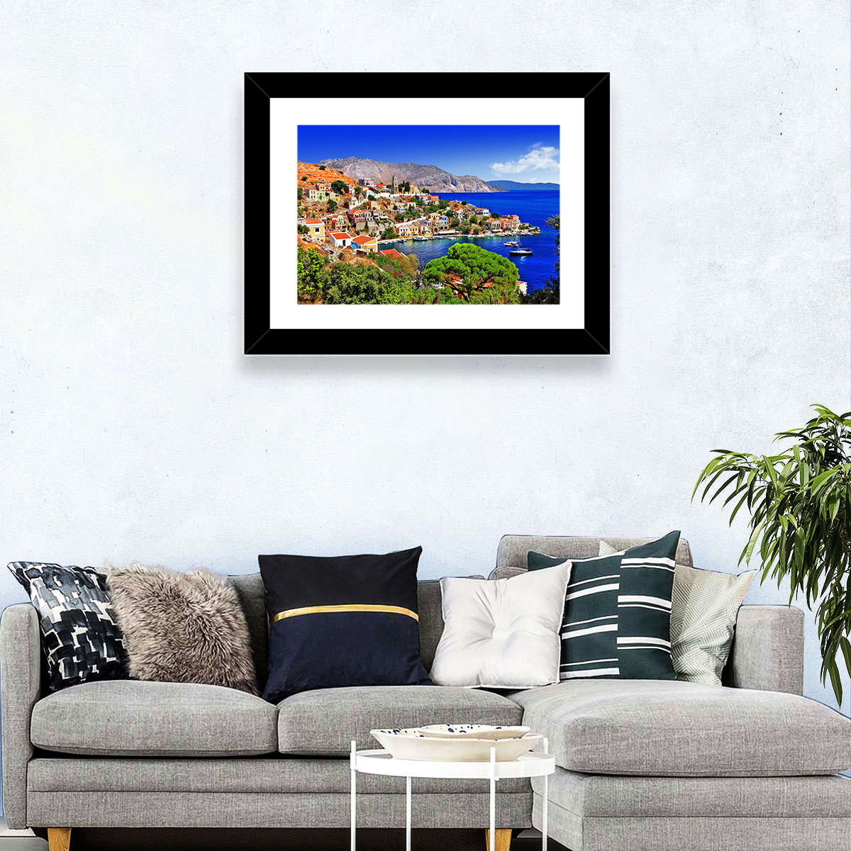 Symi Harbor, Greece Wall Art