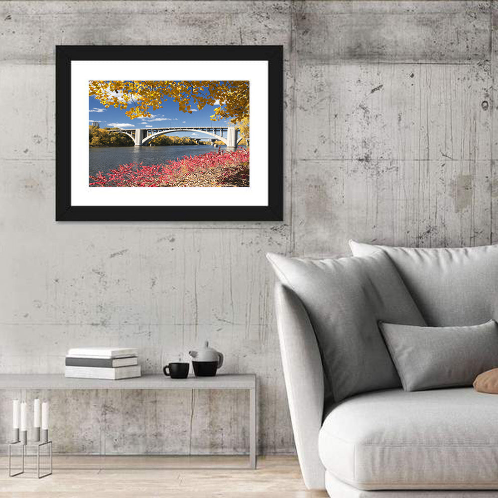 Ford Parkway Bridge, Minneapolis Wall Art in a room, landscape