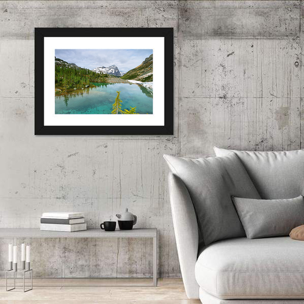 Lefroy Lake Wall Art in a room, landscape