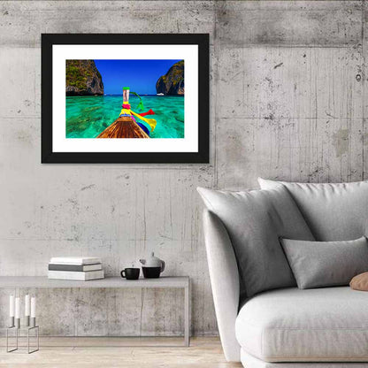 Maya Bay Long-tail Boat Wall Art