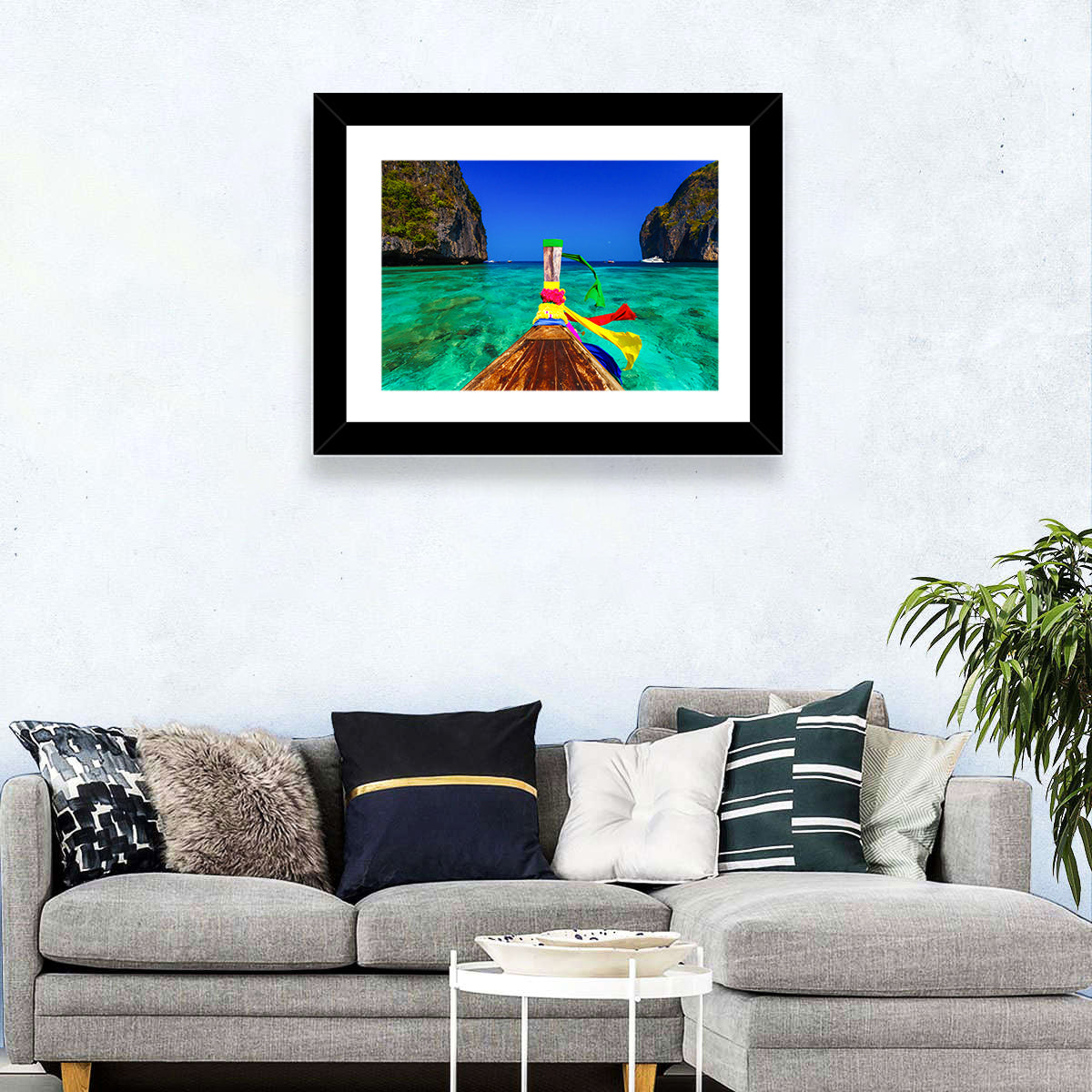 Maya Bay Long-tail Boat Wall Art