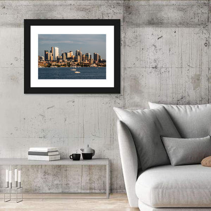 Seattle Skyline at Golden Hour Wall Art