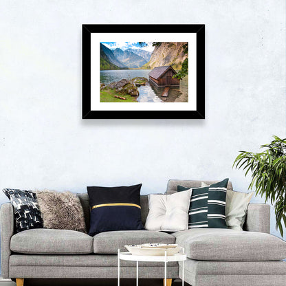 Obersee Boathouse at Königssee Wall Art