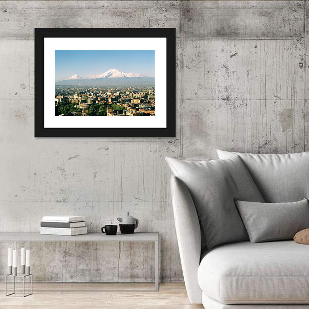 Mount Ararat From Yerevan Wall Art