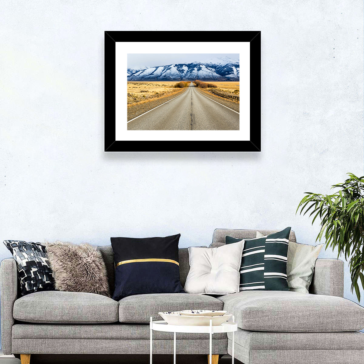 El Calafate Road with Snow Peaks Wall Art