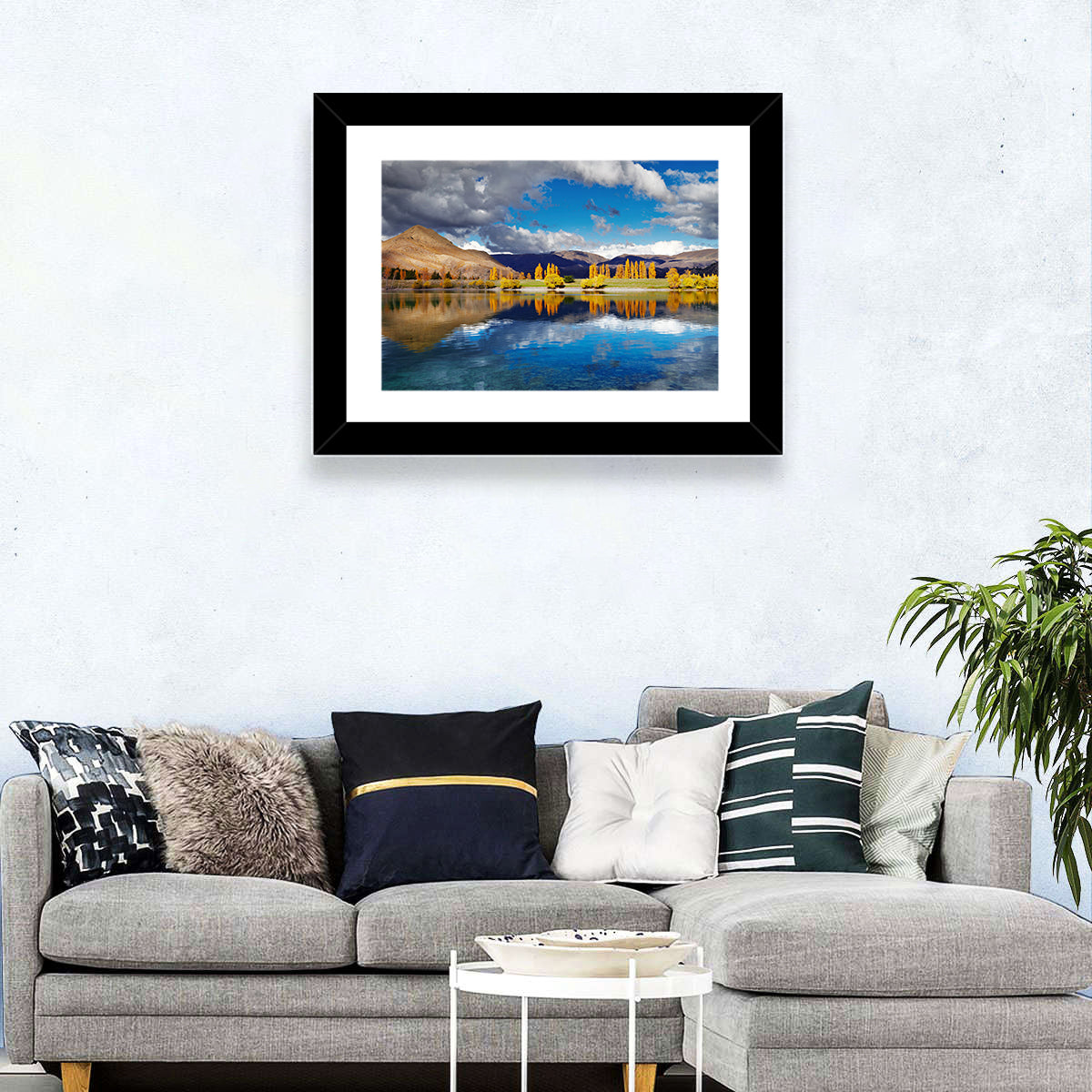 Lake Tekapo Autumn Reflection Wall Art