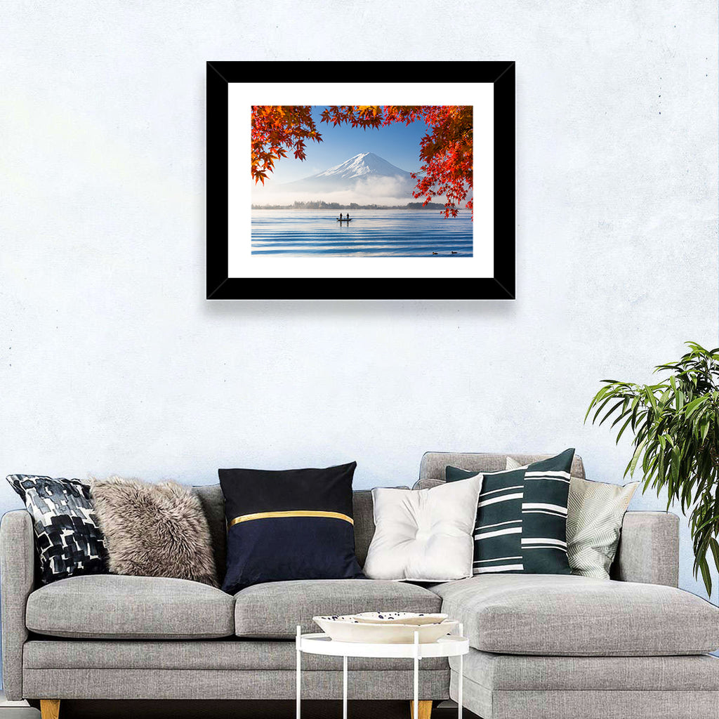 Mount Fuji Over Lake Kawaguchiko Wall Art